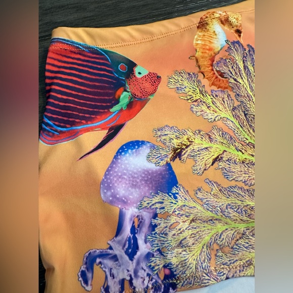 ZARA Ocean Reef Design Tap Shorts - Size M - Picture 2 of 14